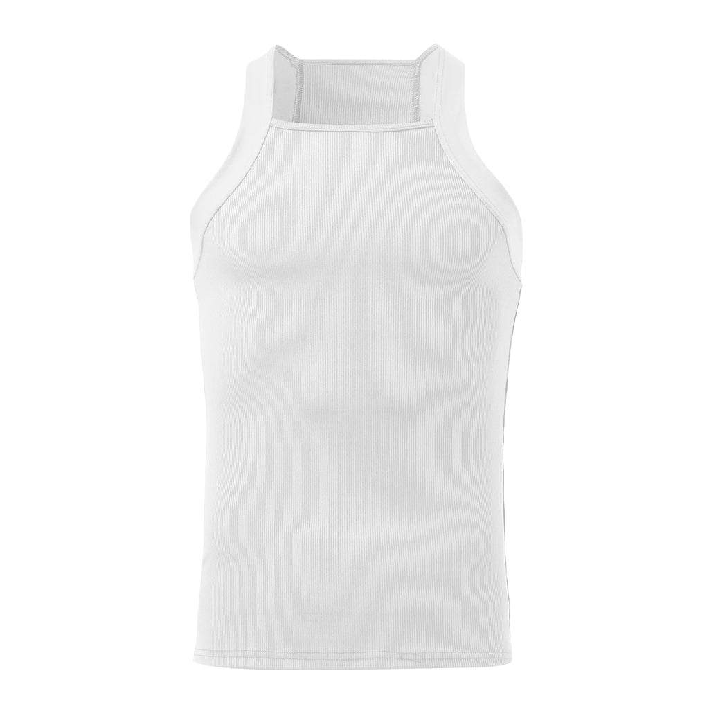 Débardeur Homme Sport Couleur Unie Col Rond Sans Manches Skinny Gym Streetwear Casual Fête S-5XL – Fitness Été | Mode Homme Premium
