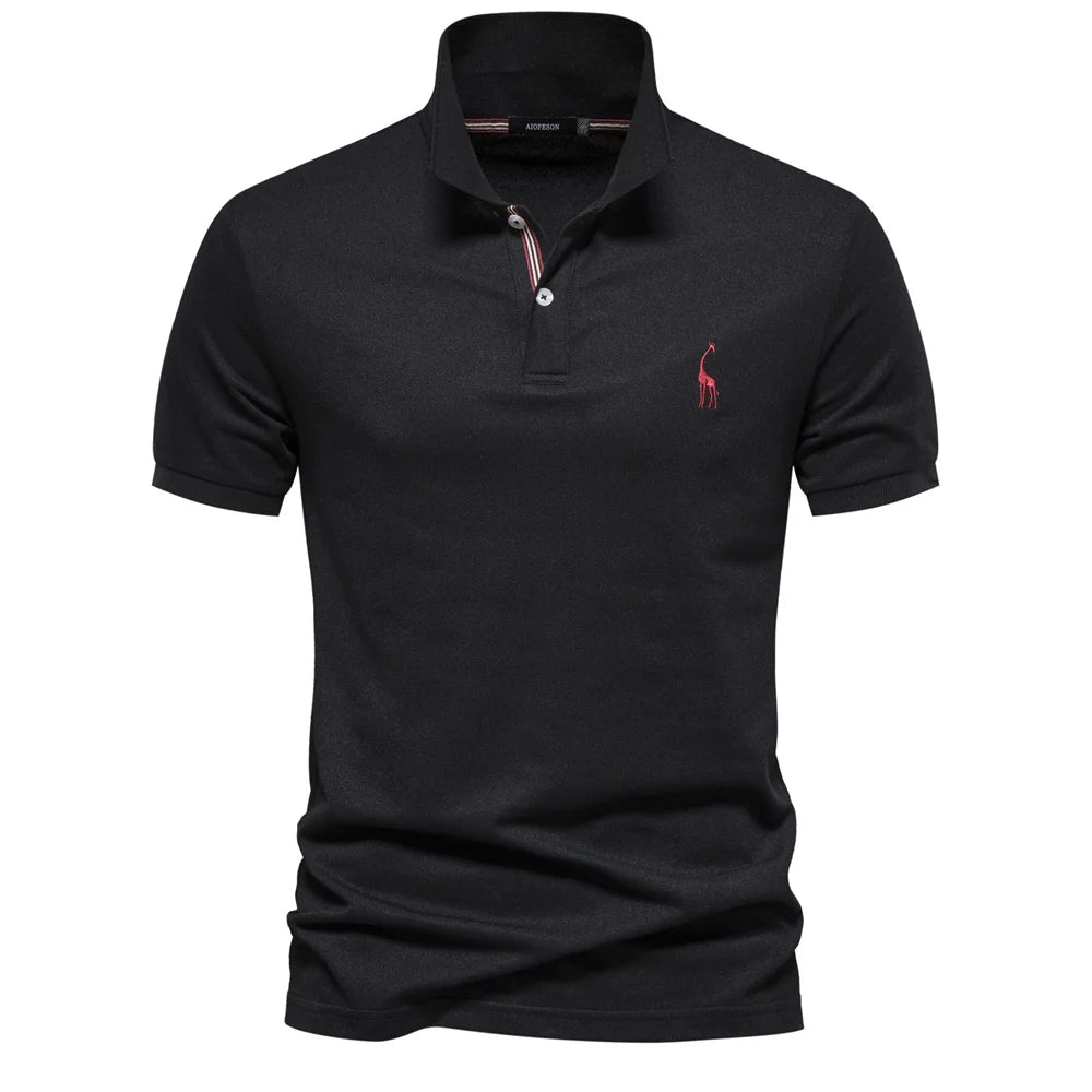 Polo Homme Coton Manches Courtes Couleur Unie Haute Qualité – Casual Élégant Été | Mode Homme Premium