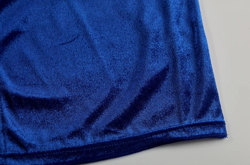 Robe Maxi Velours Sans Manches Fente Sexy - Style Y2K Élégant Soirée & Streetwear Femme