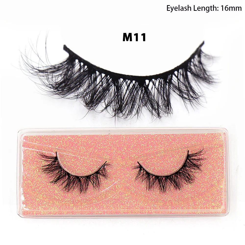 Faux Cils Naturels Courts Fluffy LEHUAMAO – Volume 12-15mm Wispy | Extension Cils Vison Maquillage
