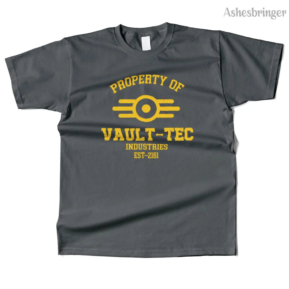 T-Shirt Unisexe Coton Vault-Tec Graphic Streetwear Casual – Tee Gaming Fallout Fan Art Homme & Femme | Mode Geek Pop Culture