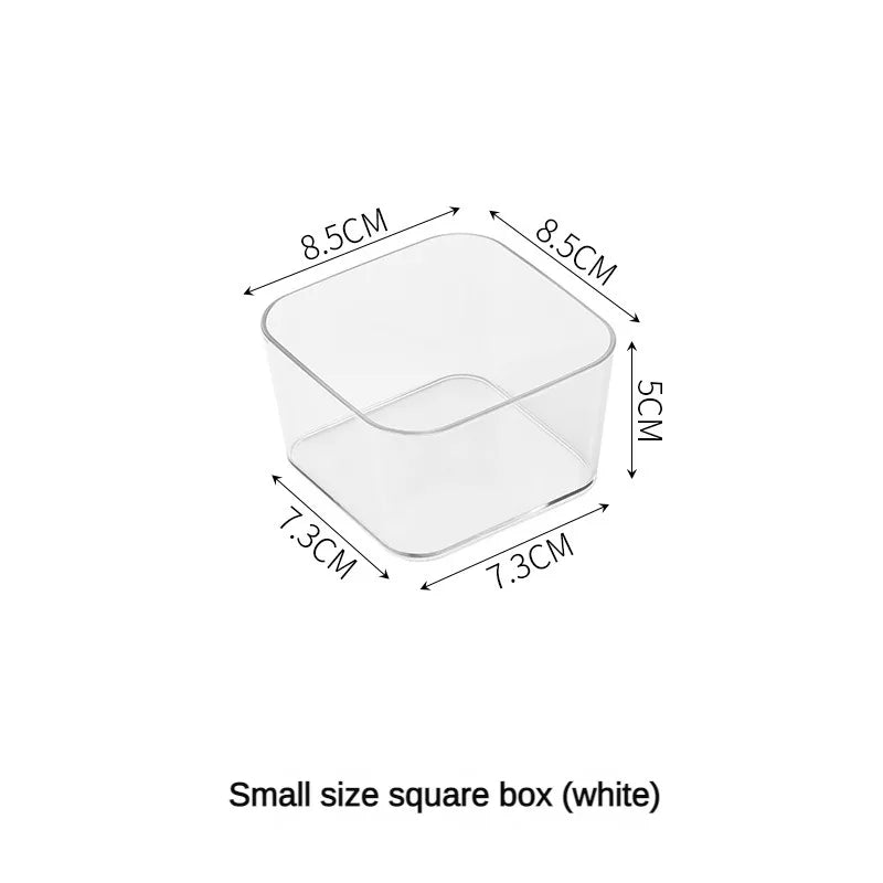 Organisateurs Tiroirs Bureau Maquillage 2025 – Boîtes Plastique Transparent | Rangement Salle de Bain & Bureau
