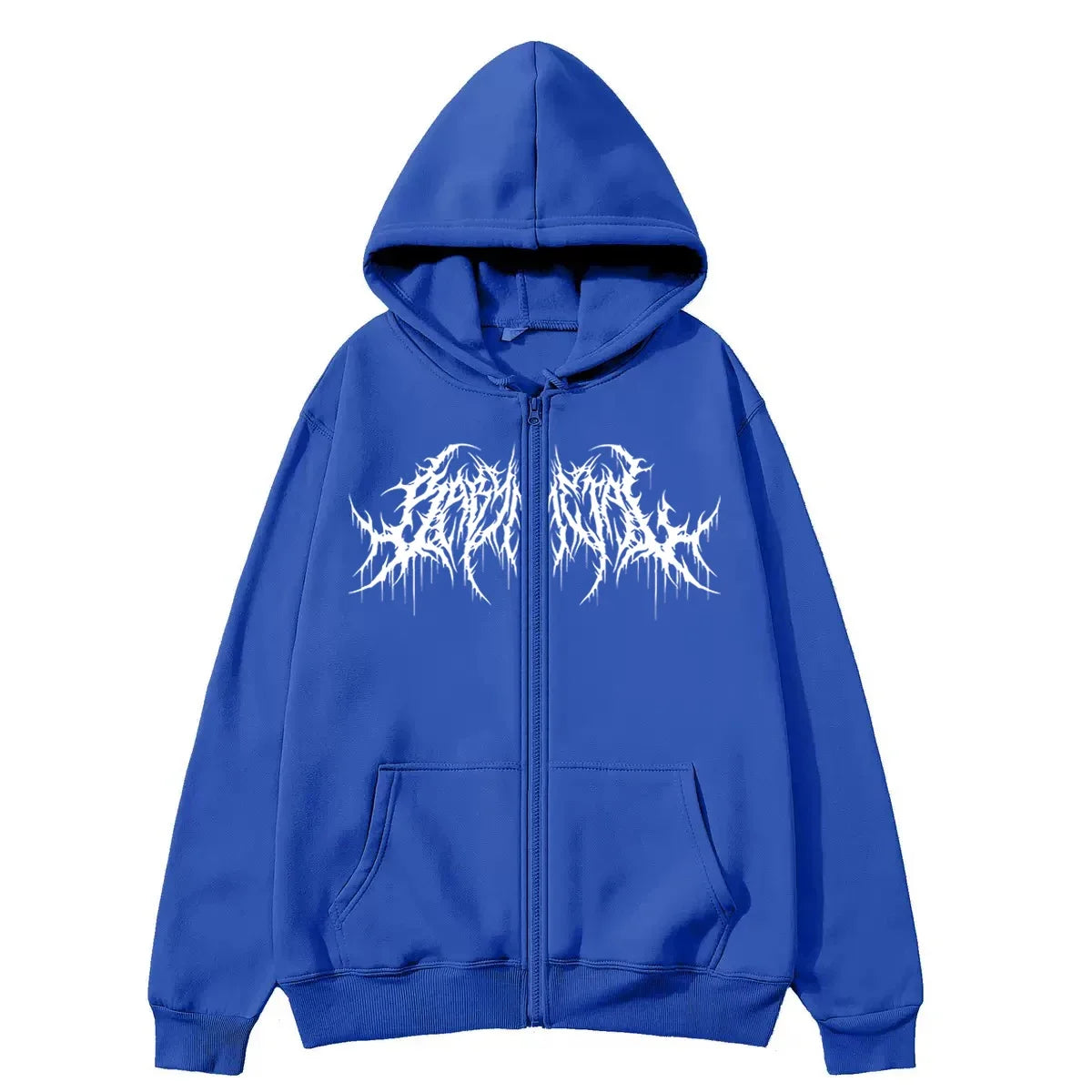 Hoodie Zippé Homme Y2K Imprimé Graphic Hip-Hop Gothique Chaud Automne Hiver | Sweatshirt Y2K Gothique Premium