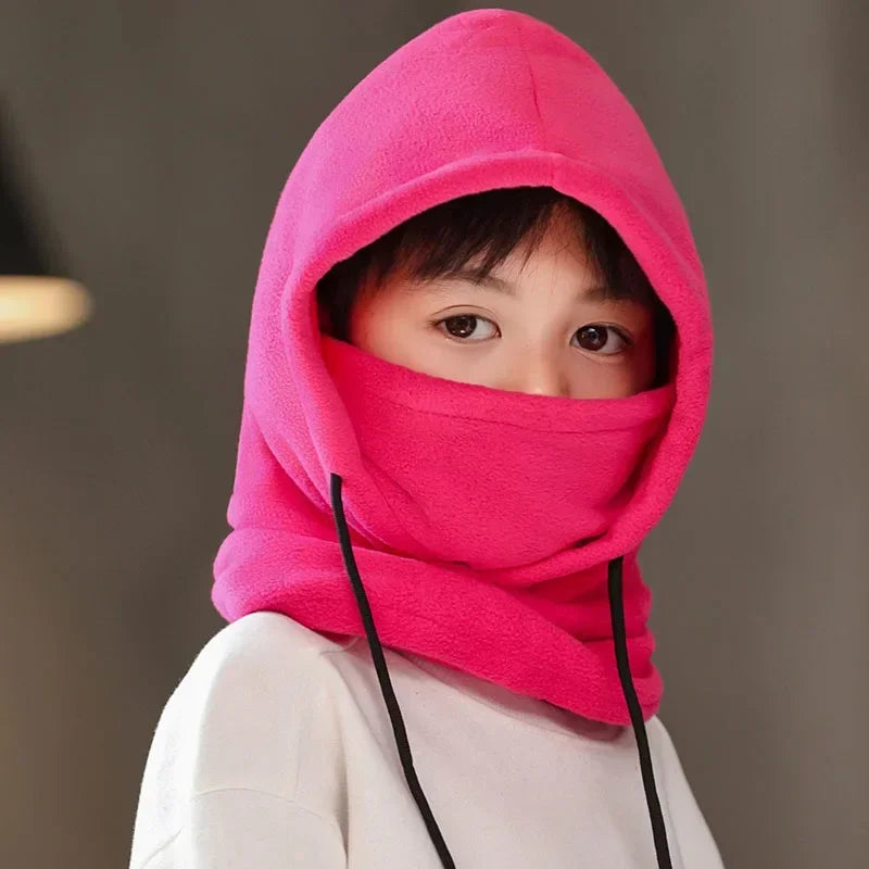 Cagoule Polaire Enfant - Masque, Tour de Cou & Bonnet 3-en-1 Hiver
