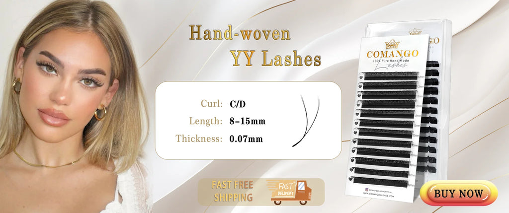 Extensions Cils CoMango Fox Anime Spire – Fans Pré-faits Volume Naturel | Fournisseur Maquillage