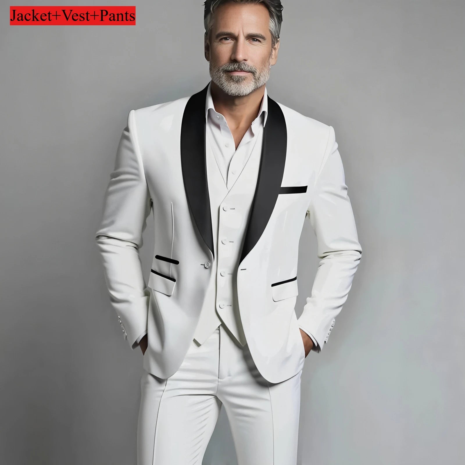 Costume Homme Slim Fit Noir – Ensemble Tuxedo Élégant Mariage & Cérémonie | Mode Homme Premium