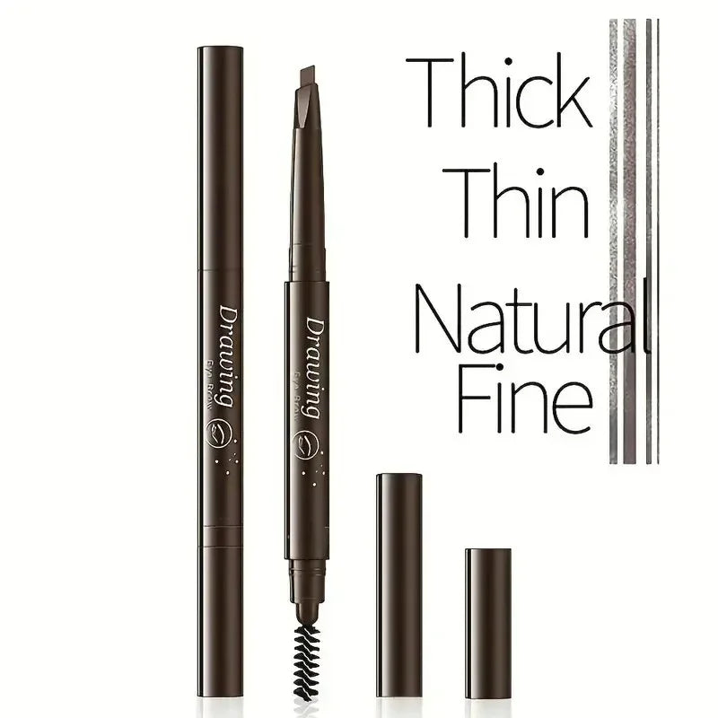 Crayon Sourcils Double Embout – Ultra-Fin Waterproof Longue Tenue | Maquillage Professionnel