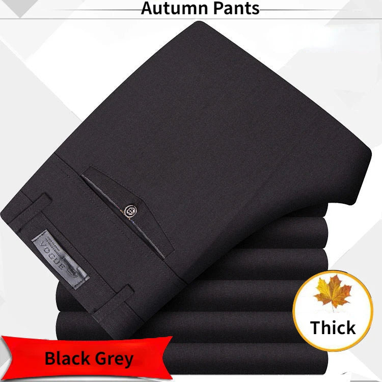 Pantalon de Costume Homme Haute Qualité Taille Haute Classique Business Casual Été Printemps Automne – Pantalon Élégant Professionnel | Mode Homme Premium