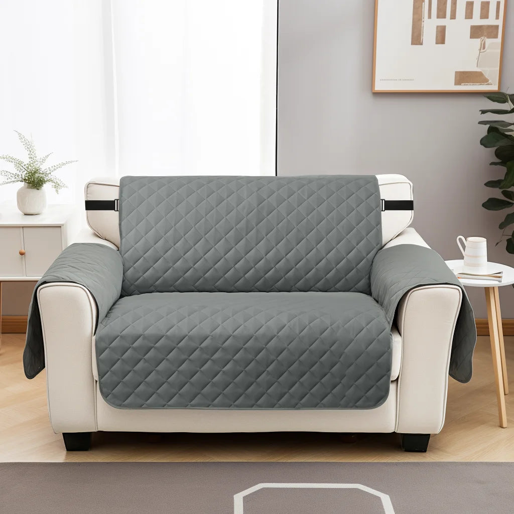 Housse Canapé Matelassée Imperméable Antidérapant Sangles Élastiques – Protège Canapé Lavable Enfants & Animaux | Déco Maison