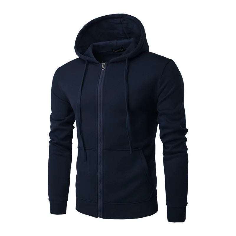 Sweat à Capuche Homme Zippé Slim Fit Manches Longues Casual Automne Fashion Élégant Confortable Intemporel Tendance – Hoodie Zippé Premium Slim Fit Automne | Mode Homme Hoodie Premium Automne