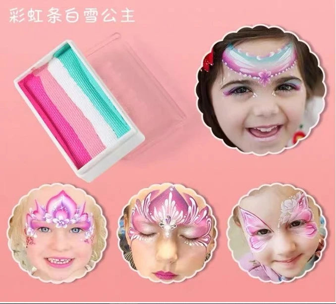 Pigments Maquillage Scène Enfants Arc-en-Ciel – Peinture Visage Base Eau | Carnaval & Spectacle