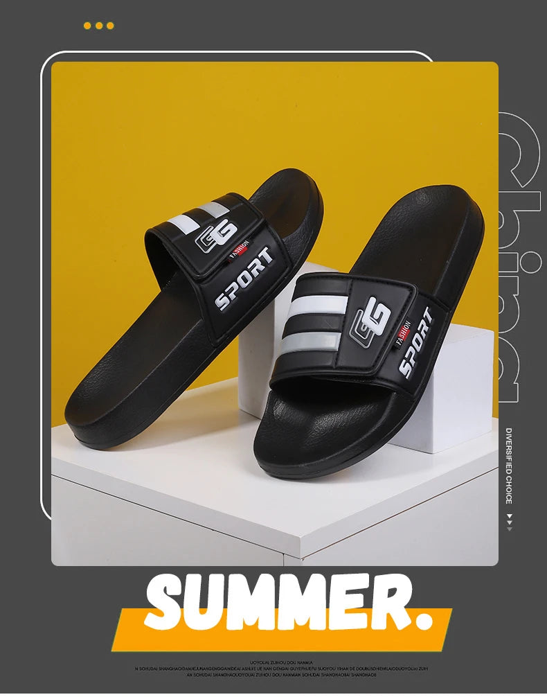 Mules Velcro Homme Légères Plage Grande Taille – Slides Soft Casual Clog Été