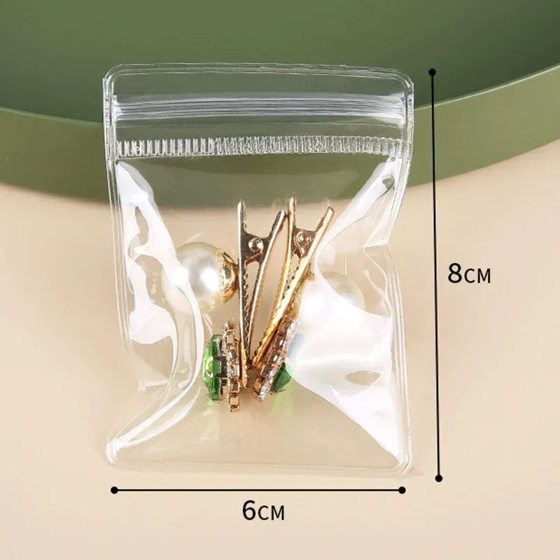 Sachets PVC Transparents Anti-Oxydation Bijoux – Lot 10 à 50 pcs | Rangement Boucles d’Oreilles, Colliers, Pendentifs & Bracelets | Organiseur Bijoux