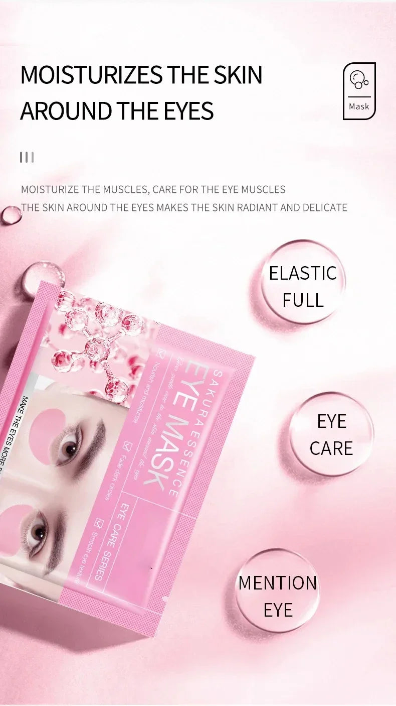 Masque Yeux Collagène Anti-Rides – Patches Hydratants Anti-Cernes Anti-Gonflement Eclat