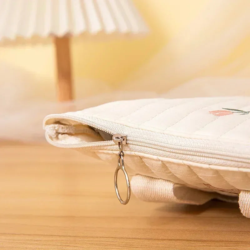 Wickeltasche Baby Baumwolle Stickerei Bär – Windeltasche Kinderwagen Koreanischer Stil Mama