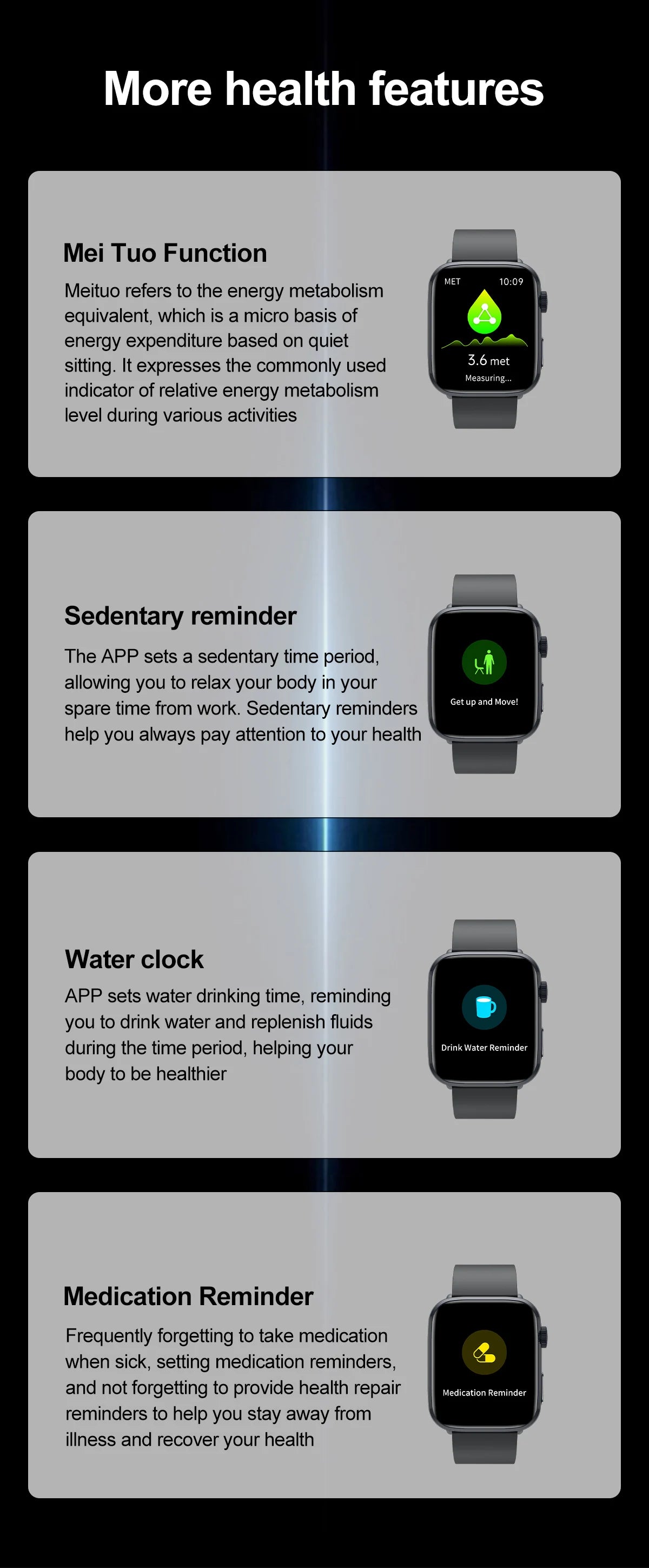 Smartwatch 2025 Unisexe Santé NFC Bluetooth – Tension Artérielle Oxygène Sport Appels | Homme & Femme