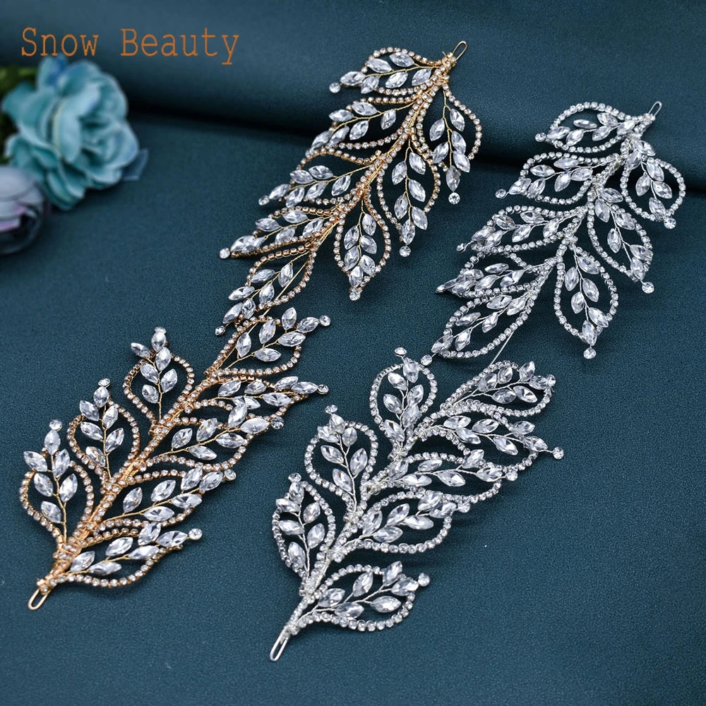 Diadème Cristal Mariée Luxe – Couronne Strass Rhinestone | Tiare Nuptiale Mariage, Soirée & Concours | Bijou de Tête Femme Premium