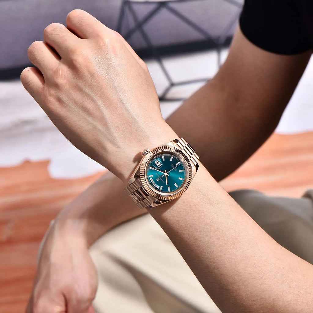 Montre Homme PAGANI DESIGN DD40 Or Rose Automatique 2026 – Saphir AR Date Luxe