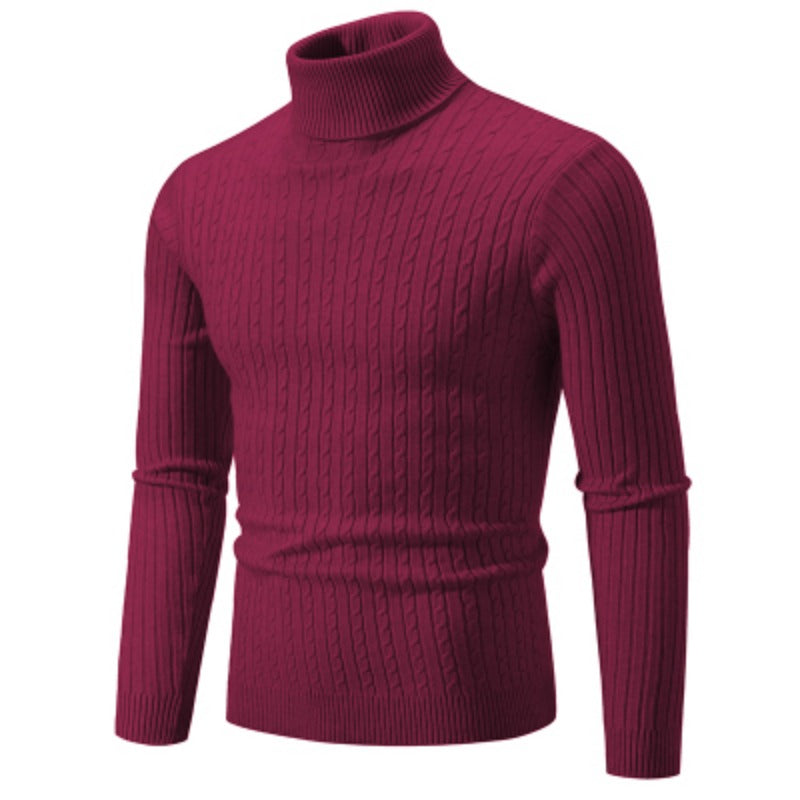 Herren Rollkragenpullover Gestrickt Wolle Warm Winter Uni Casual Outdoor Bequem Weich Elegant Zeitlos – Premium Rollkragenpullover Winter | Premium Herrenmode Winter