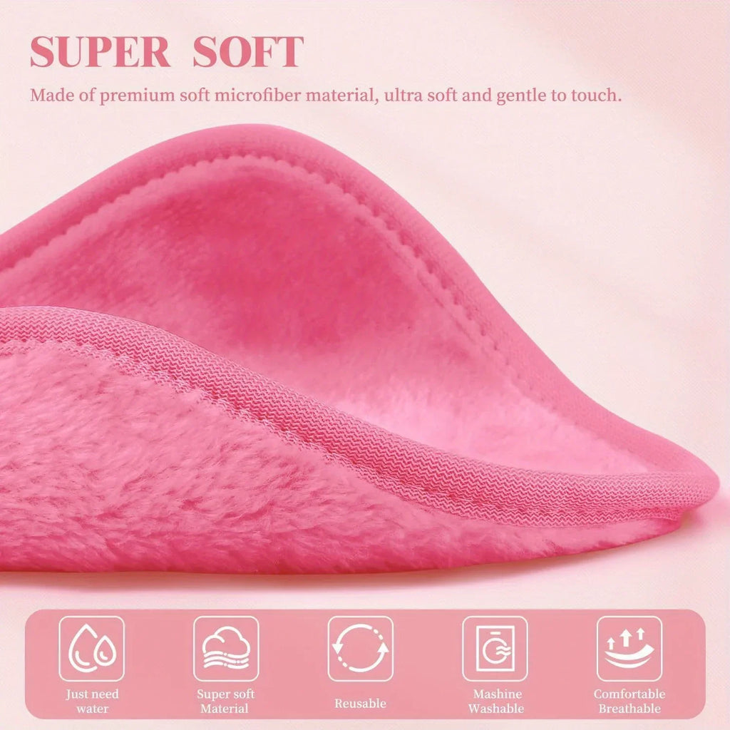 Lot 12 Lingettes Démaquillantes Microfibre Réutilisables – Serviettes Visage Nettoyage Profond | Soin Peau