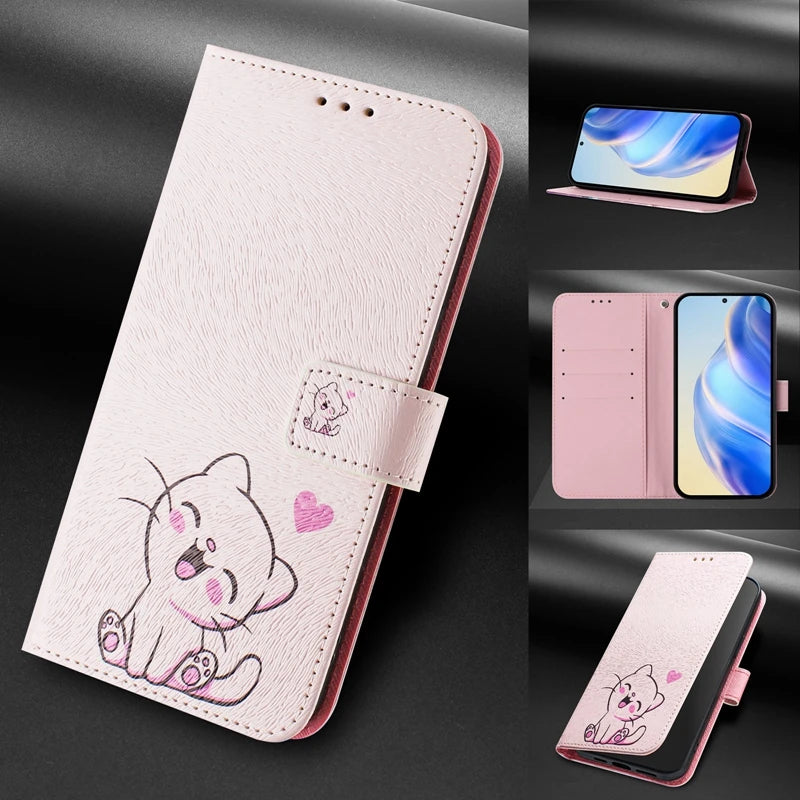 Coque Portefeuille OPPO A5 Pro 5G – Flip Case Cartoon Peint Fantaisie CPH2695