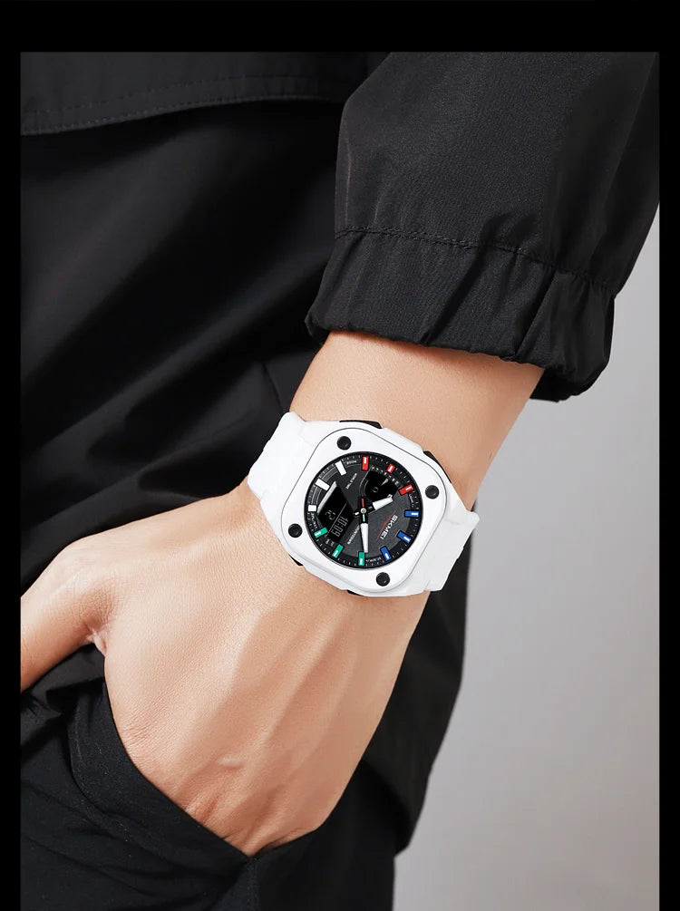 Montre Unisexe SKMEI Business Digital Quartz – Sport Étanche Multifonction Fashion