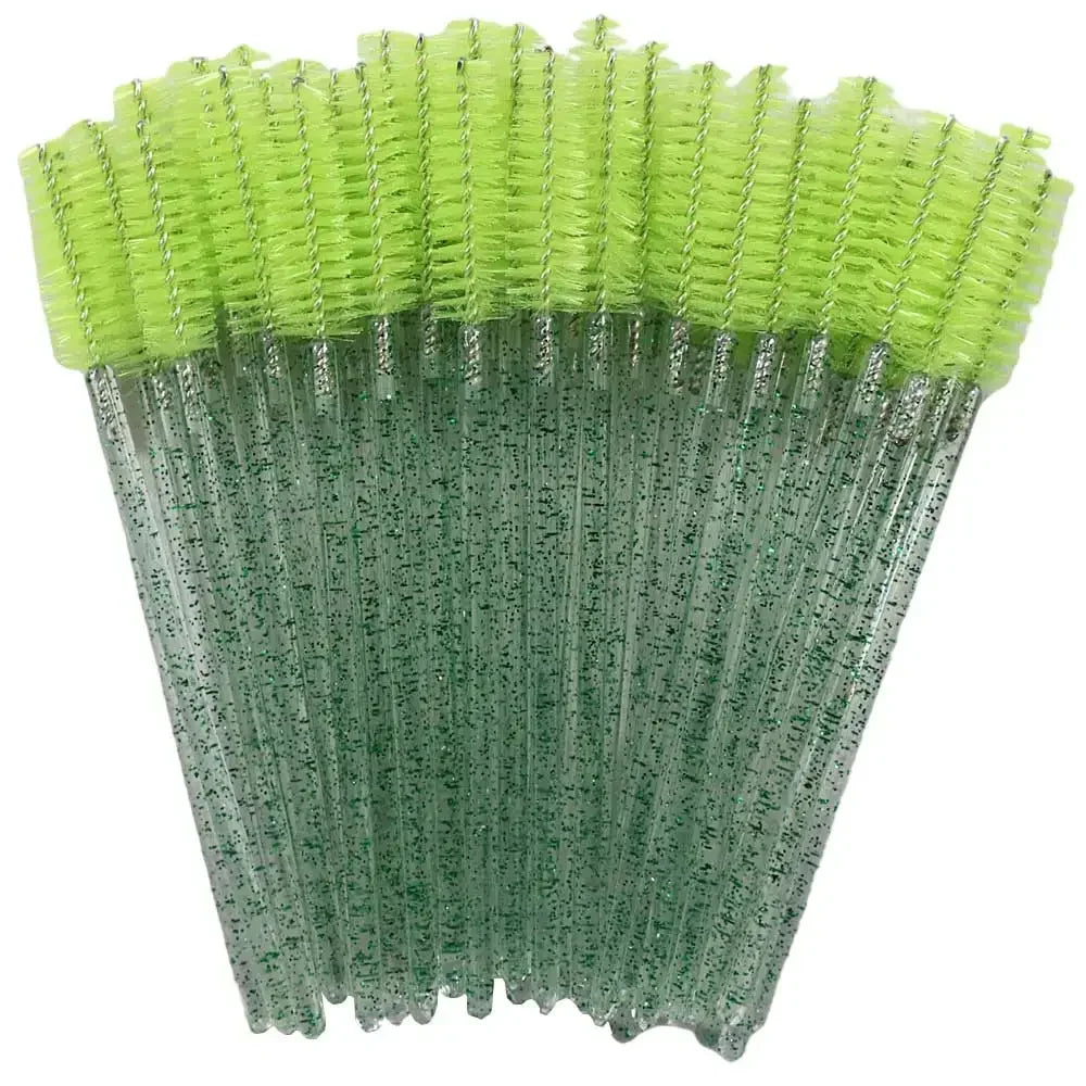 Lot 50 Brosses à Cils Jetables Crystal – Extensions de Cils & Application Mascara Professionnelle | Usage Unique