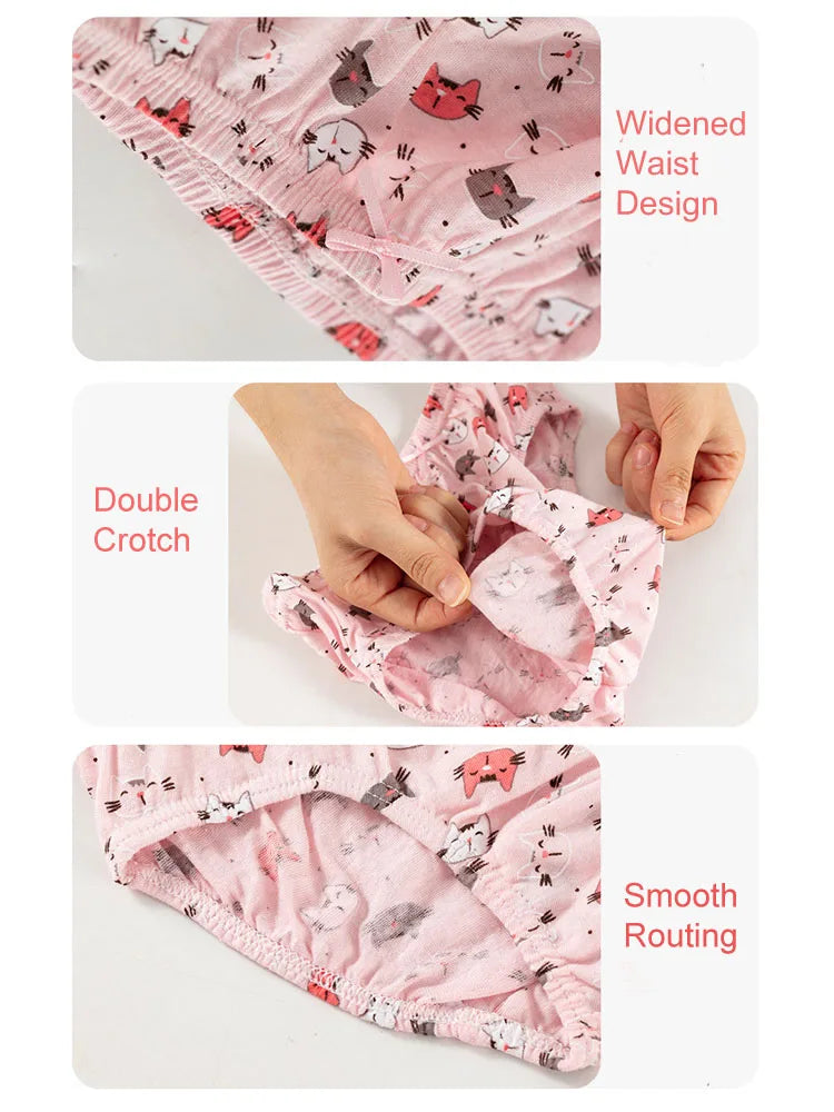 Lot 5/10 Culottes Fille Coton Licorne Arc-en-Ciel – Sous-Vêtements Cartoon Doux Respirants Préscolaire