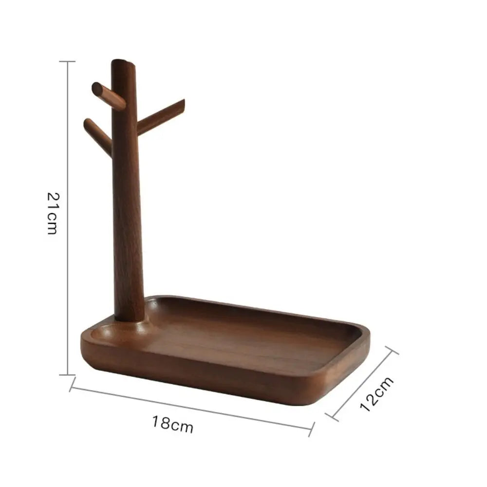 Rack Bois Branche Naturel Mugs & Bijoux – Organisateur Bureau Plateau Déco Maison