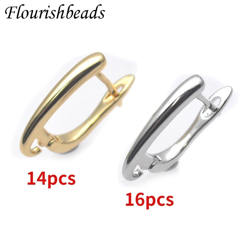 Crochets Boucles d’Oreilles Or 18k Anti-Ternissement Lot 30 pcs – Finition Lisse Premium | Accessoires DIY Bijoux Mariage, Noël & Création Artisanale