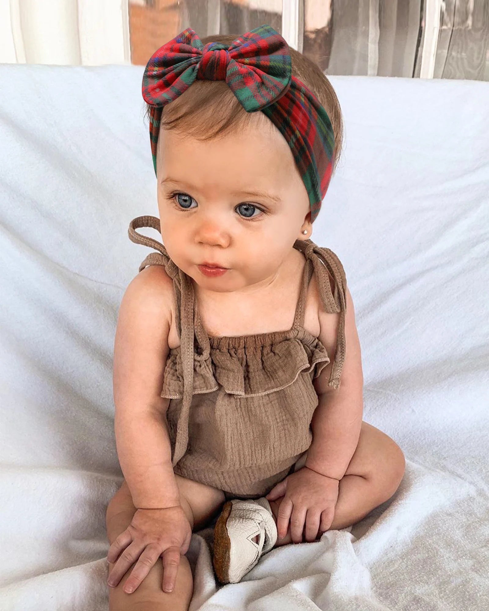 Bandeau Nœud Bébé Fille Élastique Large – Turban Headband Accessoire Cheveux 48 Couleurs