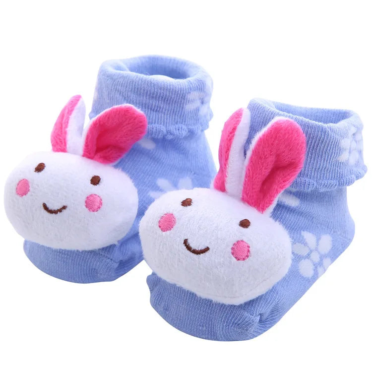 Chaussettes Bébé Unisexe Motifs Animaux Cartoon – Antidérapantes Nouveau-Né Toddler Cadeau Naissance