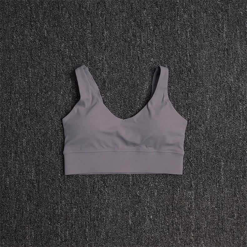 Brassière Sport Femme Dos Nu Sexy – Anti-Choc, Sans Manches | Yoga, Running & Gym | Top Fitness Gainant & Respirant