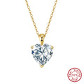 Collier Pendentif Cœur Argent S925 Zircon Cubique 8A – Éclat Diamant Taille Cœur | Chaîne Fine Luxe | Bijou Haut de Gamme Femme | Cadeau Premium