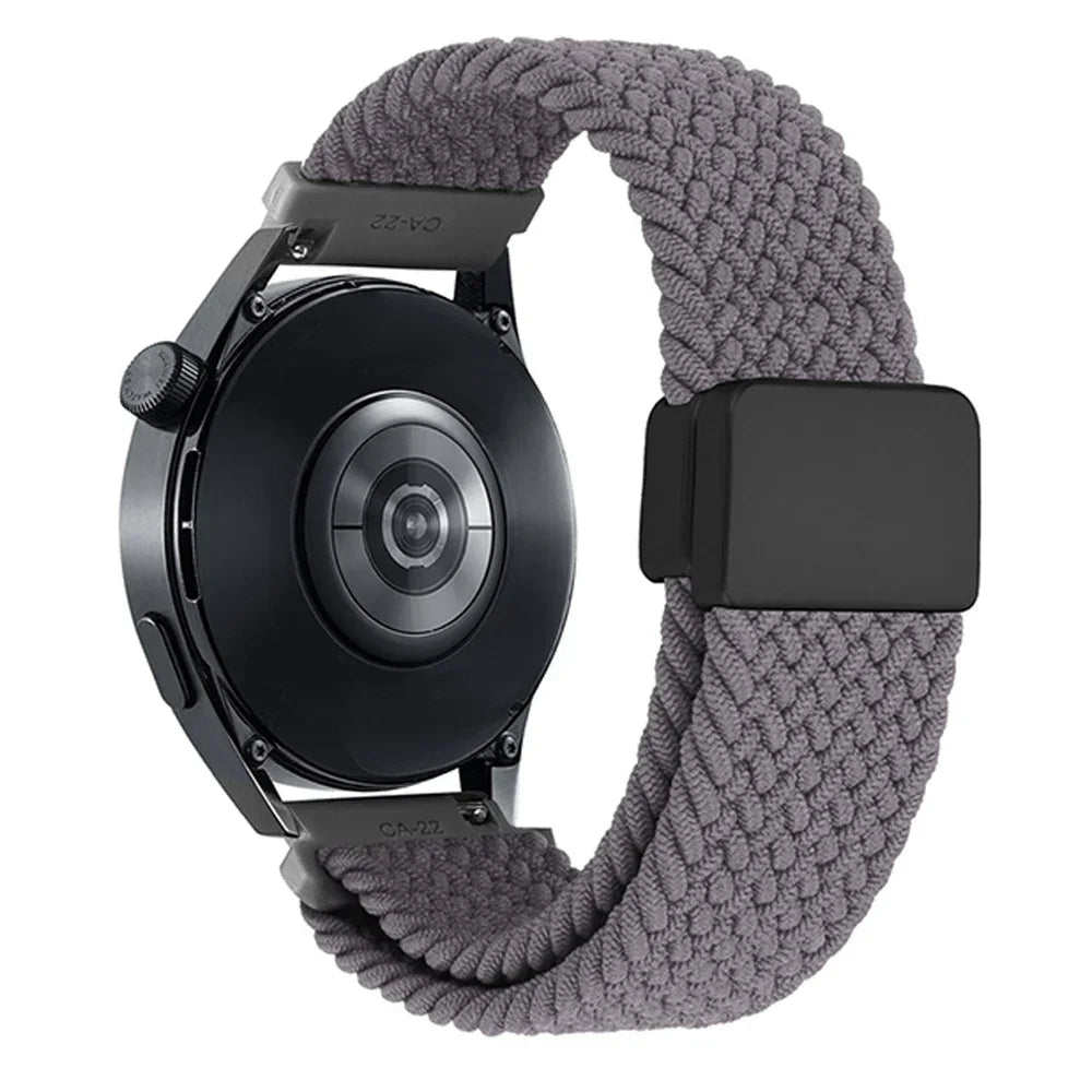 Bracelet Nylon Tressé Magnétique Suunto 20mm & 22mm – Compatible Ocean, Vertical, Race S, 5, 9 Peak Pro DLC & 3 Fitness | Premium