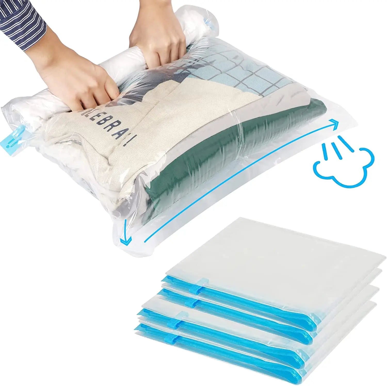 Sacs de Rangement Compressibles Roll-Up – Organisateur Valise Voyage Croisière Maison