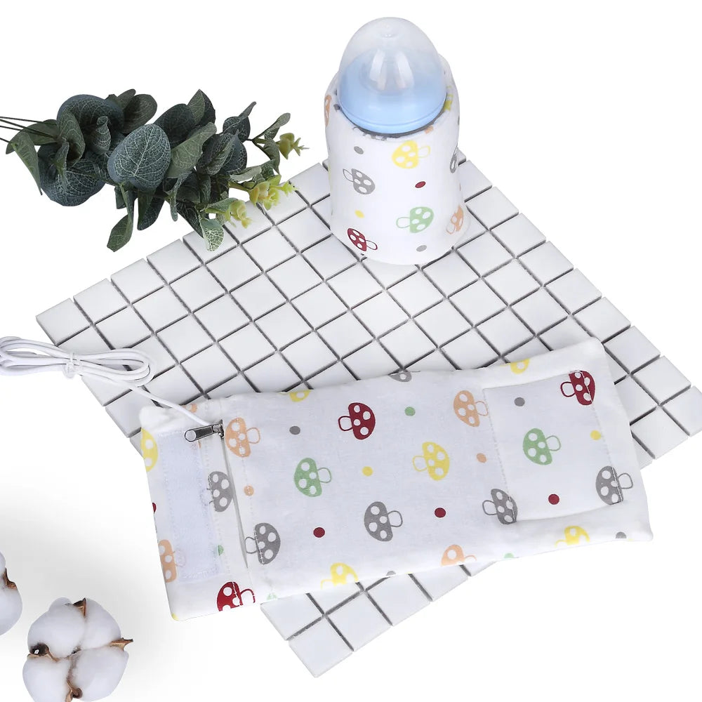 Tragbarer USB-Flaschenwärmer – Isolierter Reisebeutel für Babys