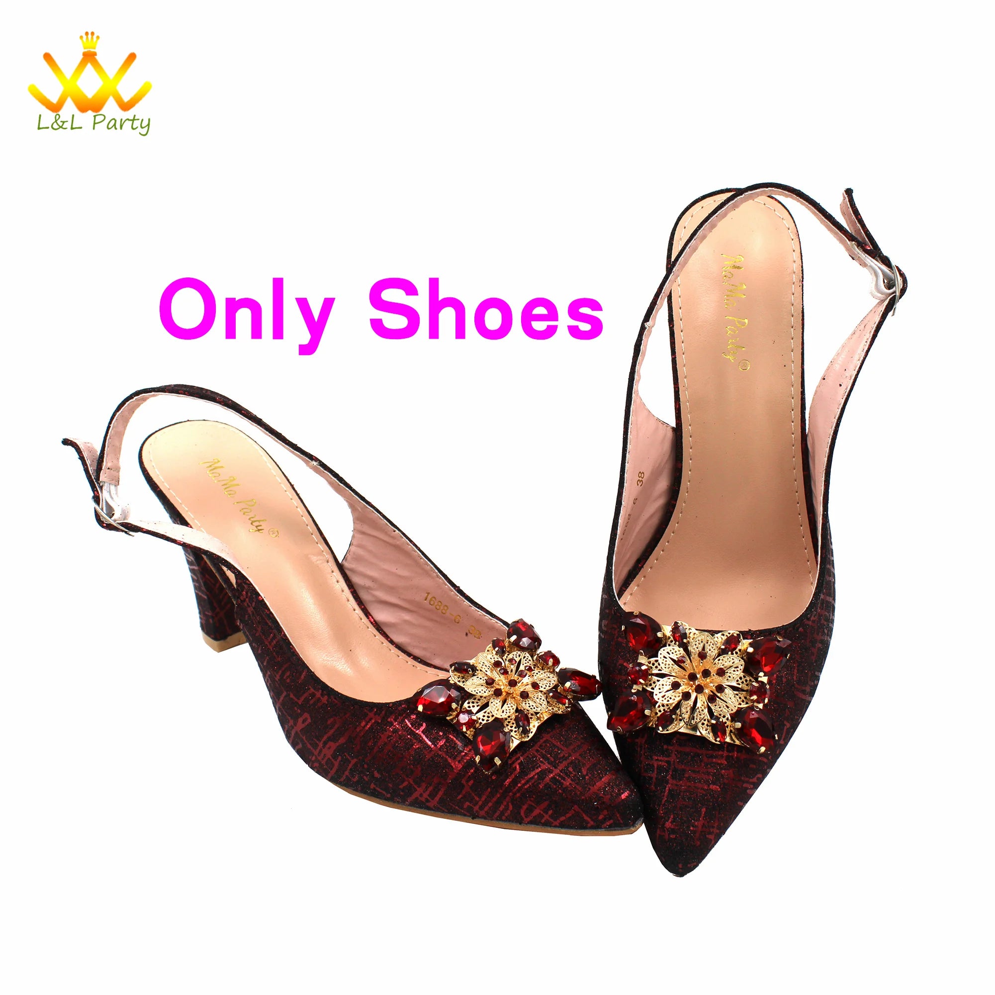 Ensemble Chaussures + Sac Italien Orange Cristal – Pumps Luxe Mariage Fête 2024