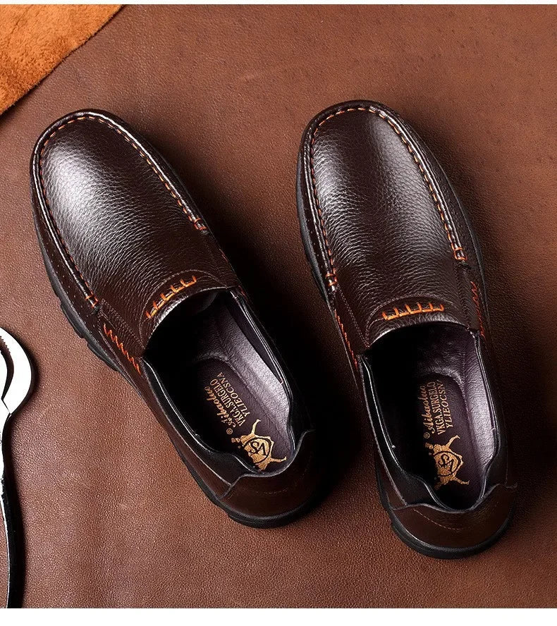 Chaussures Business Cuir Léger Homme – Casual Confortables Senior & Adulte Vente Directe