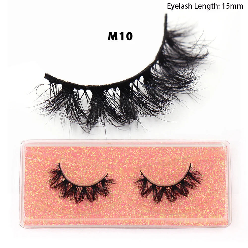 Faux Cils Naturels Courts Fluffy LEHUAMAO – Volume 12-15mm Wispy | Extension Cils Vison Maquillage