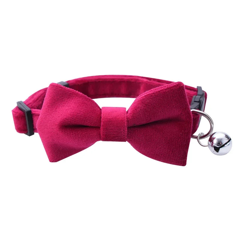 Collier Chat Nœud Papillon Sécurité – Clochette Anti-Étranglement Puppy Chaton Adorable