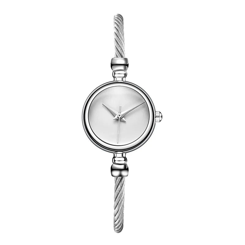 Montre Femme MAYZHISU Rétro Quartz Or – Bracelet Bangle Chaîne Acier Luxe Minimaliste