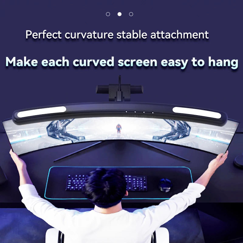 Barre LED Moniteur – Lampe Bureau Dimmable Accroche Écran | Éclairage Laptop & Office Sans Éblouissement