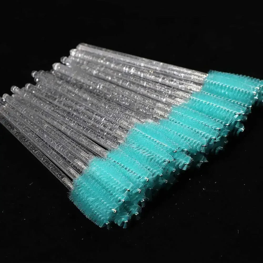 Lot 50 Brosses à Cils Jetables Crystal – Extensions de Cils & Application Mascara Professionnelle | Usage Unique
