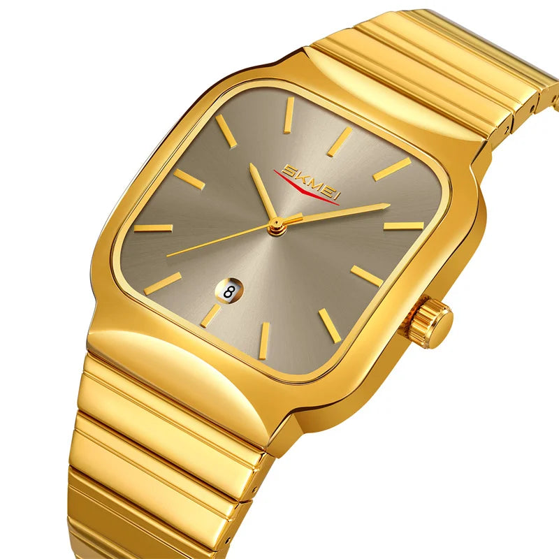 Montre Unisexe SKMEI Luxe Quartz Bracelet Acier – Analogique Date Étanche Fashion