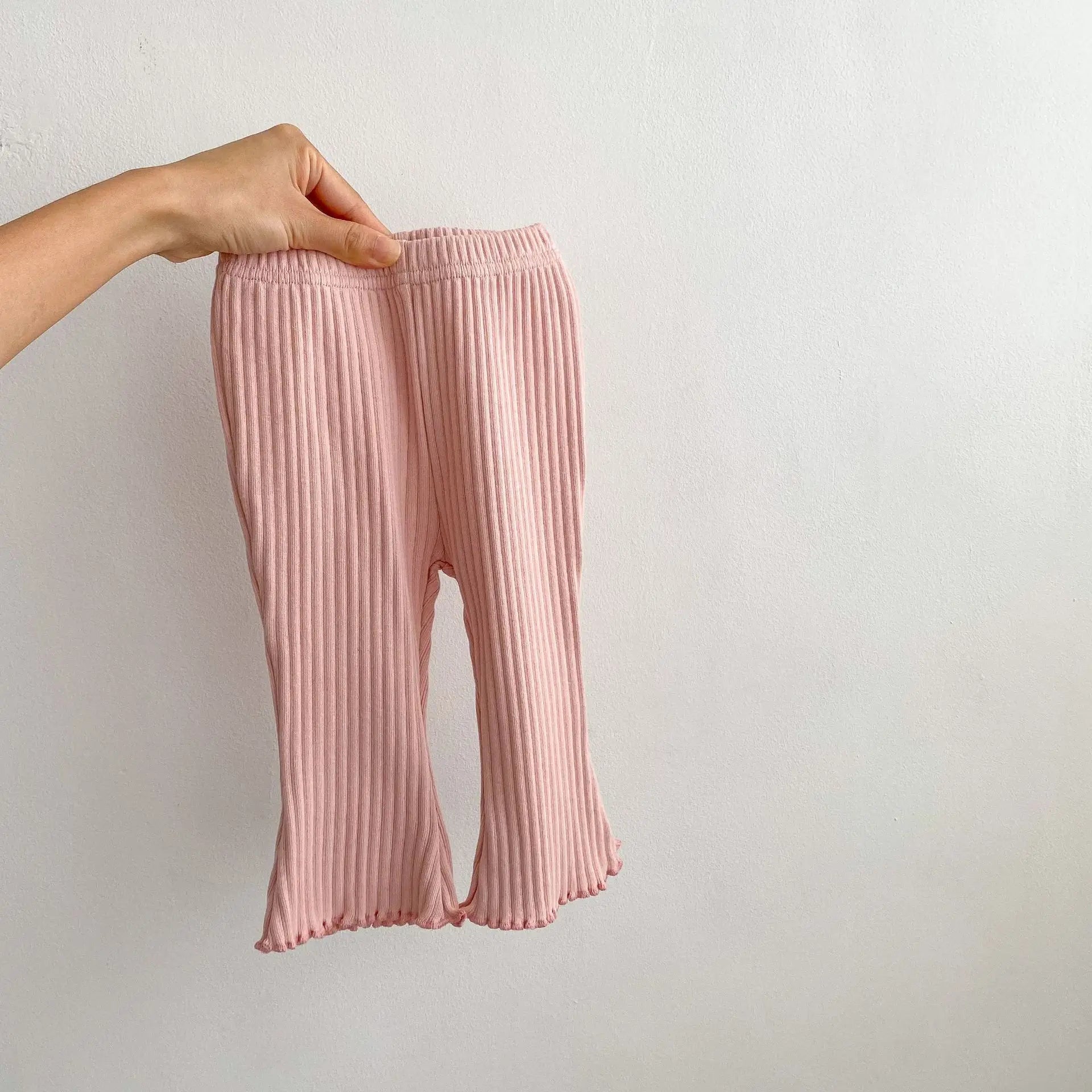 Pantalon Bébé Slim Élastique Couleur Unie – Legging Léger Été Nouveau-Né Garçon Fille Toddler