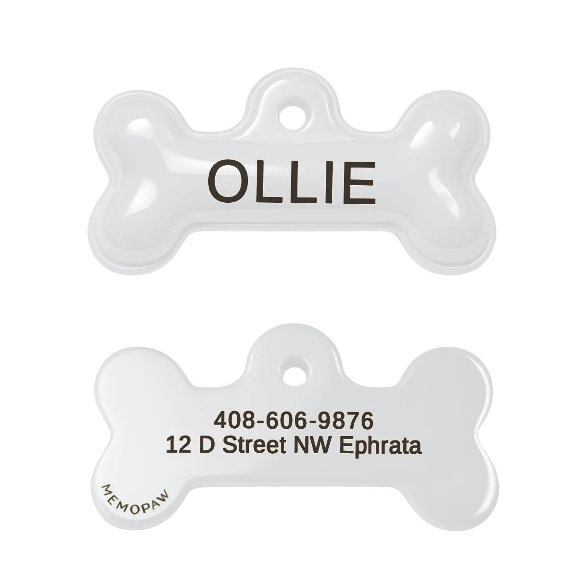 Plaque ID Personnalisée Chien & Chat Memopaw Cuivre Gravure Gratuite Anti-Perte – Médaillon Nom Collier | Accessoires Animaux
