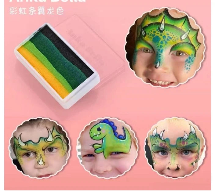 Pigments Maquillage Scène Enfants Arc-en-Ciel – Peinture Visage Base Eau | Carnaval & Spectacle