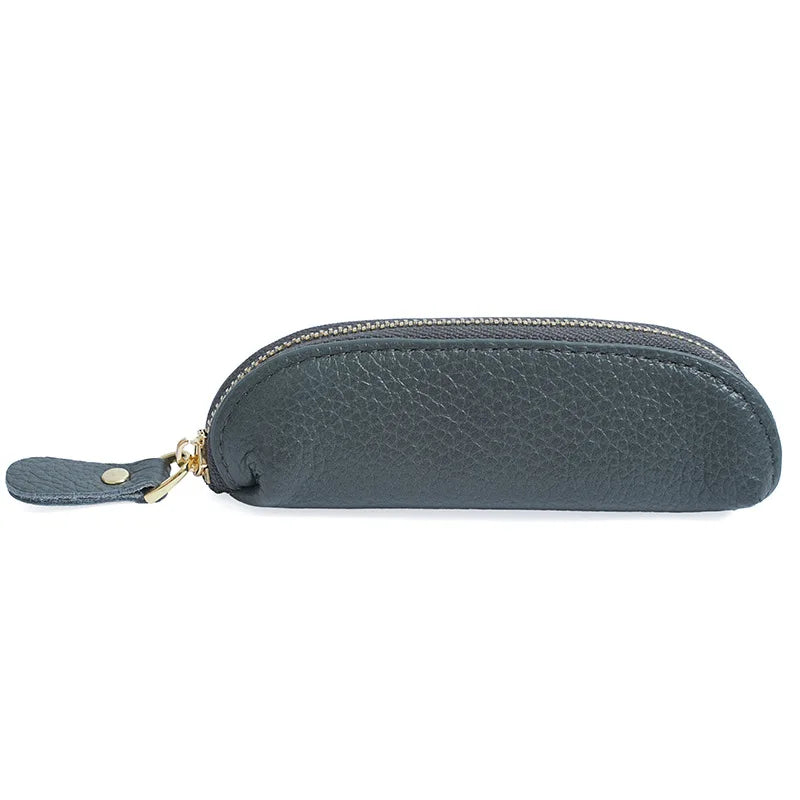 Porte-Monnaie Cuir Véritable Personnalisé – Mini Pochette Clés Rouge à Lèvres Prénom Femme Luxe