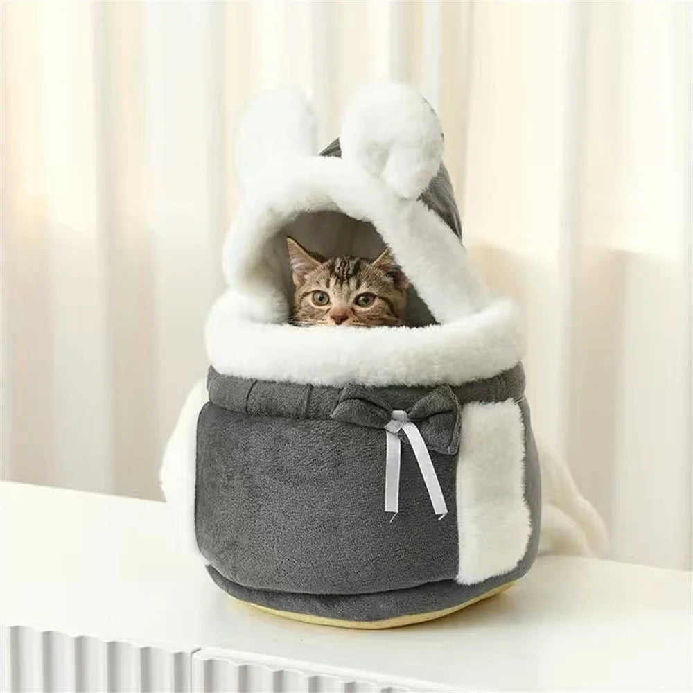 Sac à Dos Transport Chien Chat Hiver Chaud – Sac Porteur Chihuahua Yorkshire Petit Chien Voyage Outdoor